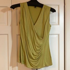 Green V Neck/Wrap Style Tank, Talbots, S